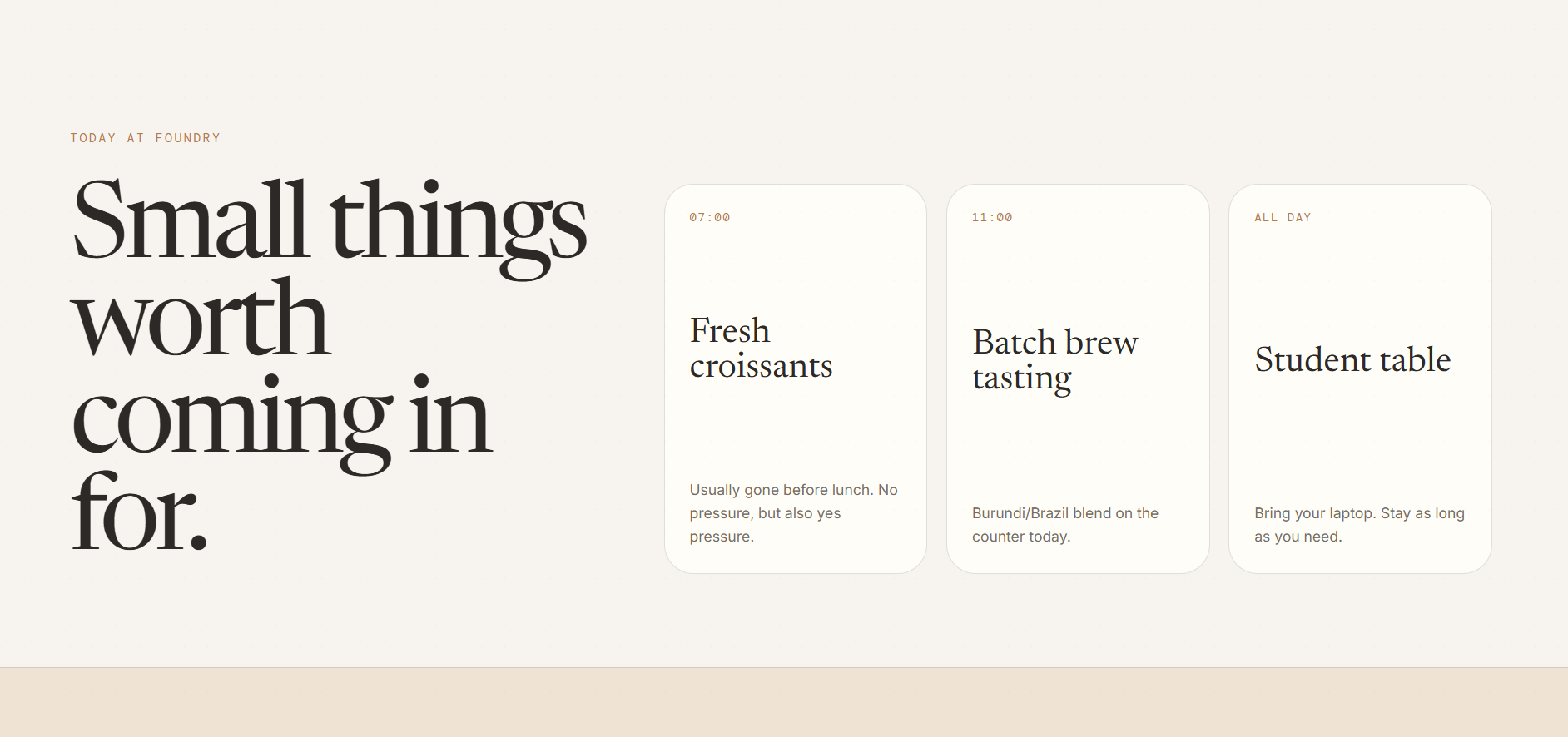 Foundry Coffee screenshot 3
